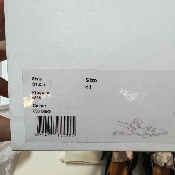 Ganni Chunky Buckle Welt Ballerina Size 41 - Picture 9 of 9